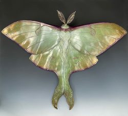 Luna Moth | John Maisano | Sculpture-Exposures International Gallery of Fine Art - Sedona AZ