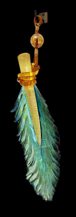Ocean Breeze Hanging Feather | Nic McGuire | Sculpture-Exposures International Gallery of Fine Art - Sedona AZ