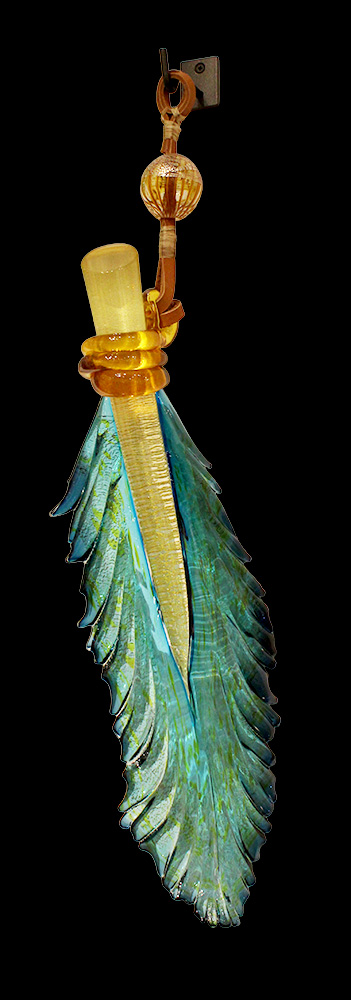 Ocean Breeze Hanging Feather | Nic McGuire | Sculpture-Exposures International Gallery of Fine Art - Sedona AZ