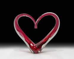 Large Love Sculpture - Red | Scott Hartley | Sculpture-Exposures International Gallery of Fine Art - Sedona AZ