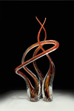 Painter's Double Tango with Twist - Red | Scott Hartley | Sculpture-Exposures International Gallery of Fine Art - Sedona AZ