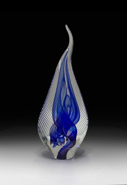 Ribbon Lattice Twilight - Blue/Purple | Scott Hartley | Sculpture-Exposures International Gallery of Fine Art - Sedona AZ