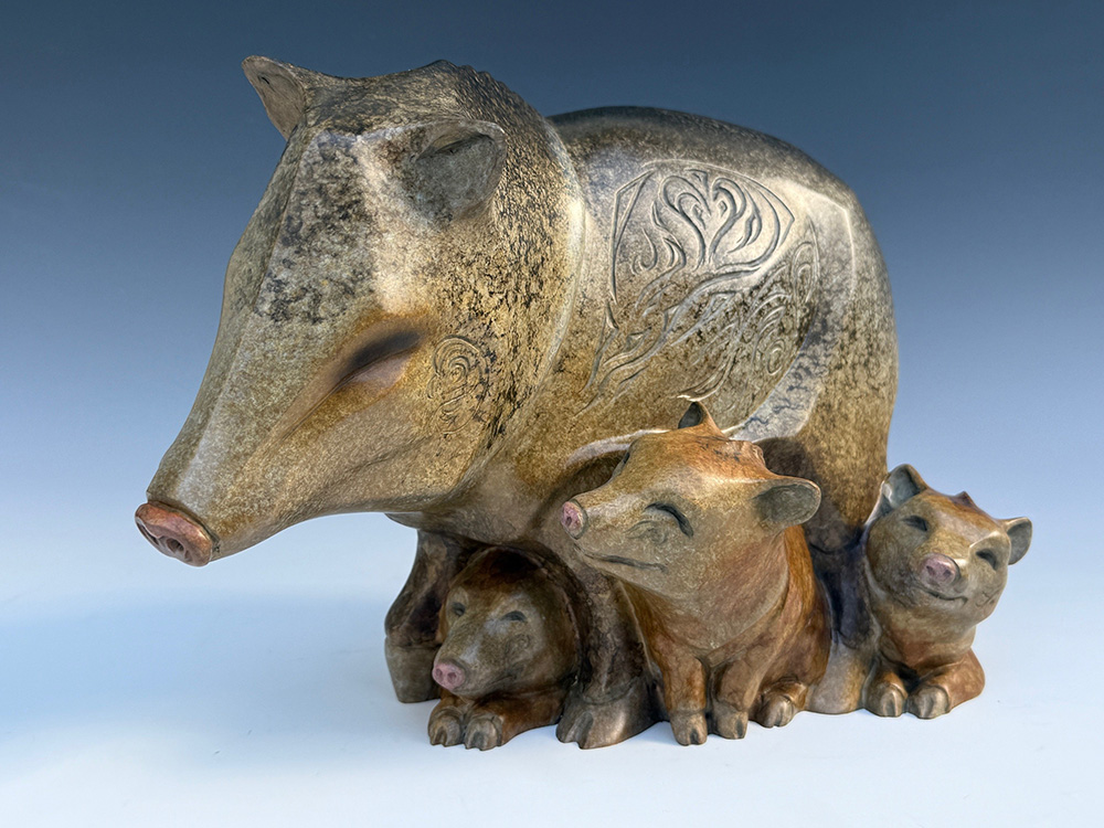 Wee Wee Wee are Family | John Maisano | Sculpture-Exposures International Gallery of Fine Art - Sedona AZ