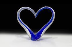 Large Love Sculpture - Blue | Scott Hartley | Sculpture-Exposures International Gallery of Fine Art - Sedona AZ