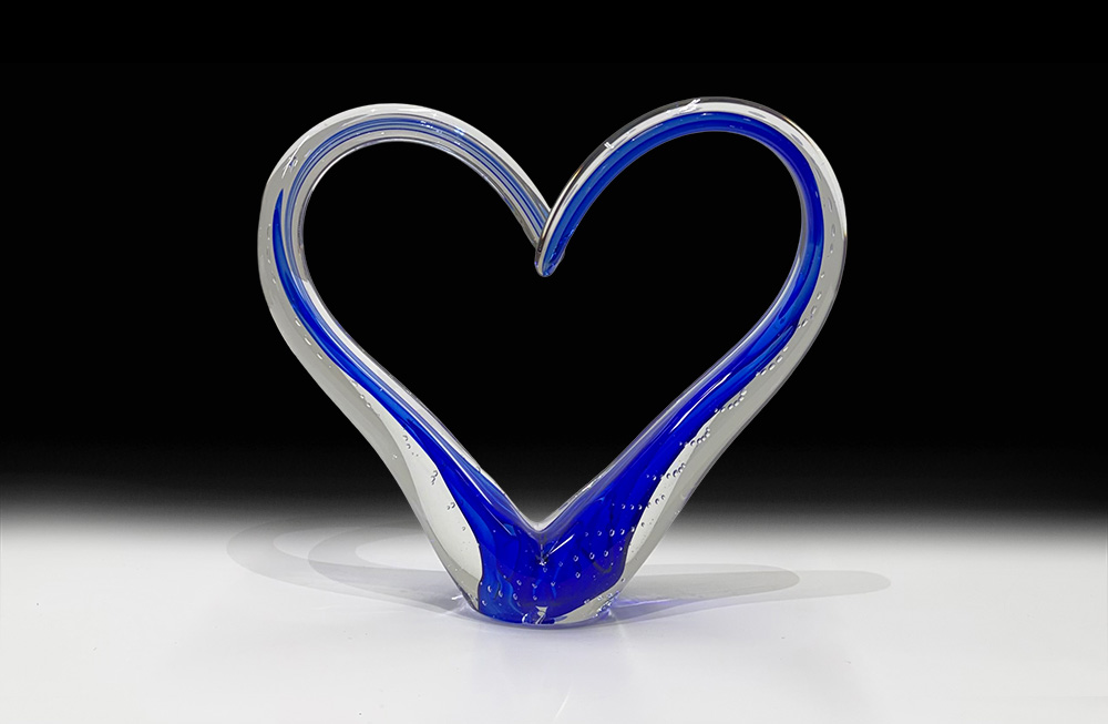 Large Love Sculpture - Blue | Scott Hartley | Sculpture-Exposures International Gallery of Fine Art - Sedona AZ