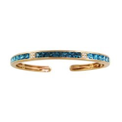 Eternal Love Blue Topaz Bangle V | Bellarri | Jewelry-Exposures International Gallery of Fine Art - Sedona AZ