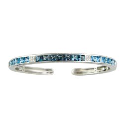 Eternal Love Blue Topaz Bangle III | Bellarri | Jewelry-Exposures International Gallery of Fine Art - Sedona AZ