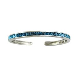 Eternal Love Blue Topaz Bangle VI | Bellarri | Jewelry-Exposures International Gallery of Fine Art - Sedona AZ