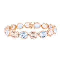 Aqua & Morganite Bracelet | Bellarri | Jewelry-Exposures International Gallery of Fine Art - Sedona AZ
