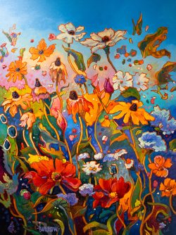Garden Celebration | John Burrow | Painting-Exposures International Gallery of Fine Art - Sedona AZ