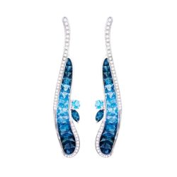 Capri Blue Topaz Earrings VII | Bellarri | Jewelry-Exposures International Gallery of Fine Art - Sedona AZ