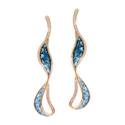Capri Blue Topaz Earrings III | Bellarri | Jewelry-Exposures International Gallery of Fine Art - Sedona AZ
