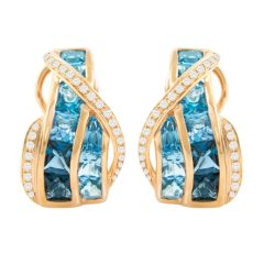 Capri Blue Topaz Earrings II | Bellarri | Jewelry-Exposures International Gallery of Fine Art - Sedona AZ
