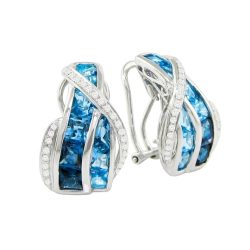 Capri Blue Topaz Earrings IV | Bellarri | Jewelry-Exposures International Gallery of Fine Art - Sedona AZ