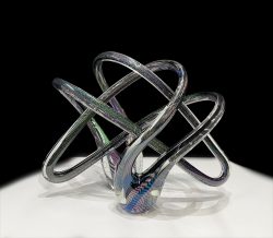 Dichroic Aurora Embrace - Rainbow | Scott Hartley | Sculpture-Exposures International Gallery of Fine Art - Sedona AZ