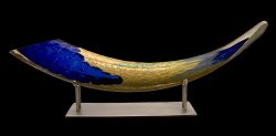 Cobalt Blue Eternal Tusk | Nic McGuire | Sculpture-Exposures International Gallery of Fine Art - Sedona AZ