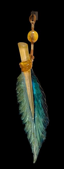 Ocean Breeze Hanging Feather | Nic McGuire | Sculpture-Exposures International Gallery of Fine Art - Sedona AZ