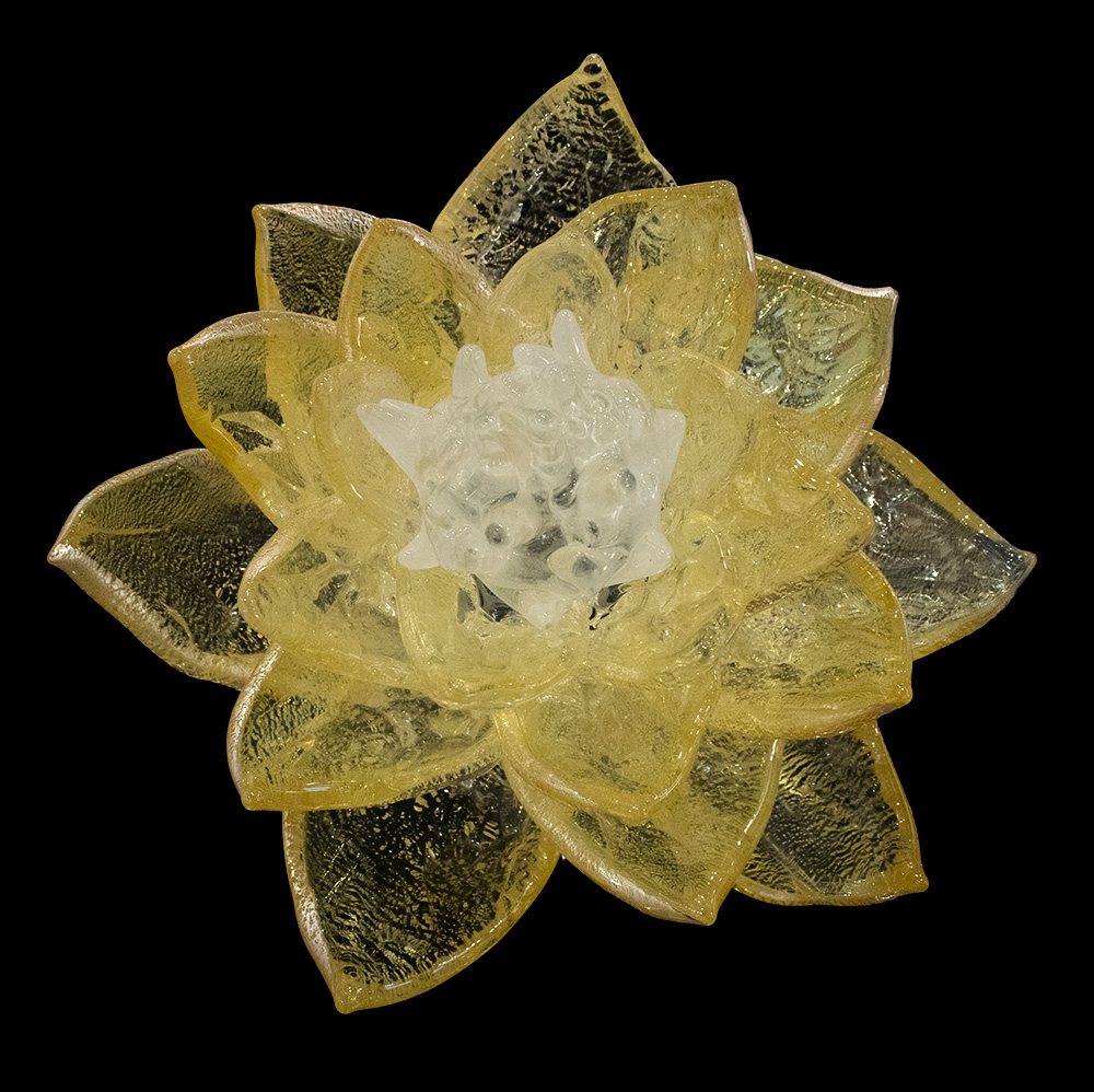 Silver Lotus Flower | Nic McGuire | Sculpture-Exposures International Gallery of Fine Art - Sedona AZ