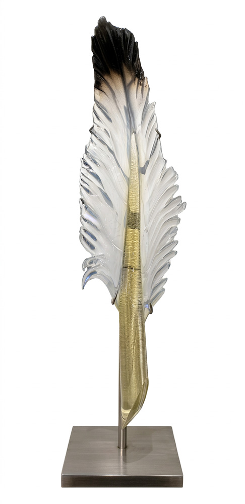 Golden Eagle Vertical Feather | Nic McGuire | Sculpture-Exposures International Gallery of Fine Art - Sedona AZ