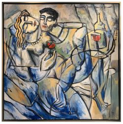 Lovers with Pearls | Yuroz | Painting-Exposures International Gallery of Fine Art - Sedona AZ