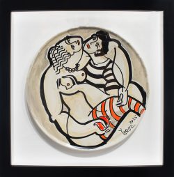 Serenade of Touch Ceramic Plate | Yuroz | Plate-Exposures International Gallery of Fine Art - Sedona AZ