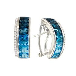 Eternal Love Blue Topaz Earrings VII | Bellarri | Jewelry-Exposures International Gallery of Fine Art - Sedona AZ