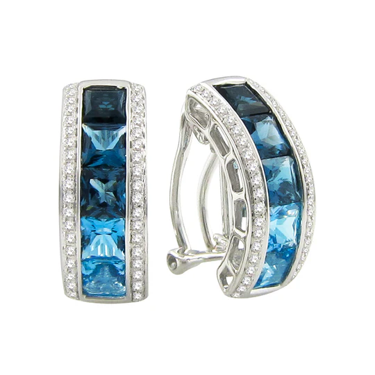 Eternal Love Blue Topaz Earrings III | Bellarri | Jewelry-Exposures International Gallery of Fine Art - Sedona AZ