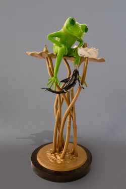 Frog and Koi | Reagan Word | Sculptures-Exposures International Gallery of Fine Art - Sedona AZ