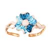 Medemoiselle Blue Topaz Bangle | Bellarri | Jewelry-Exposures International Gallery of Fine Art - Sedona AZ