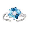 Medemoiselle Blue Topaz Bangle | Bellarri | Jewelry-Exposures International Gallery of Fine Art - Sedona AZ