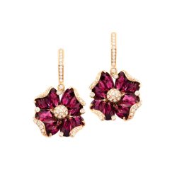 Mademoiselle Rhodolite Earrings | Bellarri | Jewelry-Exposures International Gallery of Fine Art - Sedona AZ