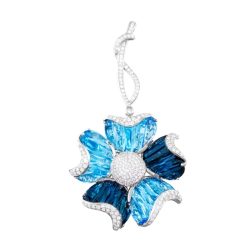 Mademoiselle Blue Topaz Enhancer - Large | Bellarri | Jewelry-Exposures International Gallery of Fine Art - Sedona AZ
