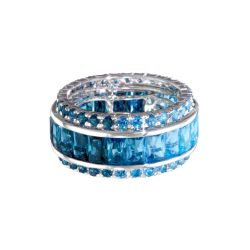 Eternal Love 360 Blue Topaz Ring III | Bellarri | Jewelry-Exposures International Gallery of Fine Art - Sedona AZ