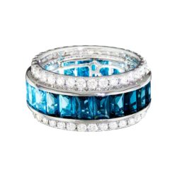 Eternal Love 360 Blue Topaz Ring II | Bellarri | Jewelry-Exposures International Gallery of Fine Art - Sedona AZ