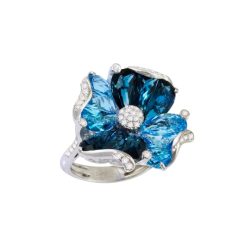 Mademoiselle Blue Topaz Ring | Bellarri | Jewelry-Exposures International Gallery of Fine Art - Sedona AZ