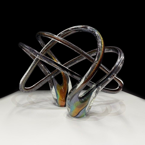 Dichroic Aurora Embrace - Copper/Bronze | Scott Hartley | Sculpture-Exposures International Gallery of Fine Art - Sedona AZ