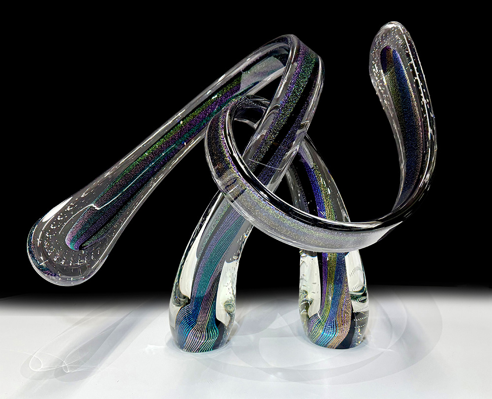 Dichroic Embrace - Rainbow | Scott Hartley | Sculpture-Exposures International Gallery of Fine Art - Sedona AZ