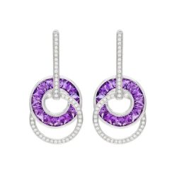 Malibu Amethyst Earrings | Bellarri | Jewelry-Exposures International Gallery of Fine Art - Sedona AZ