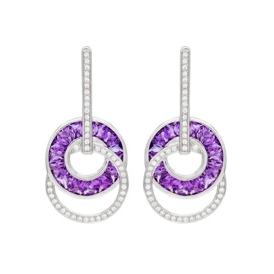 Malibu Amethyst Earrings | Bellarri | Jewelry-Exposures International Gallery of Fine Art - Sedona AZ