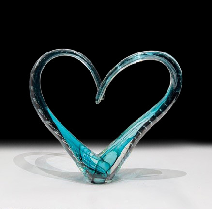 Large Love Sculpture - Teal | Scott Hartley | Sculpture-Exposures International Gallery of Fine Art - Sedona AZ