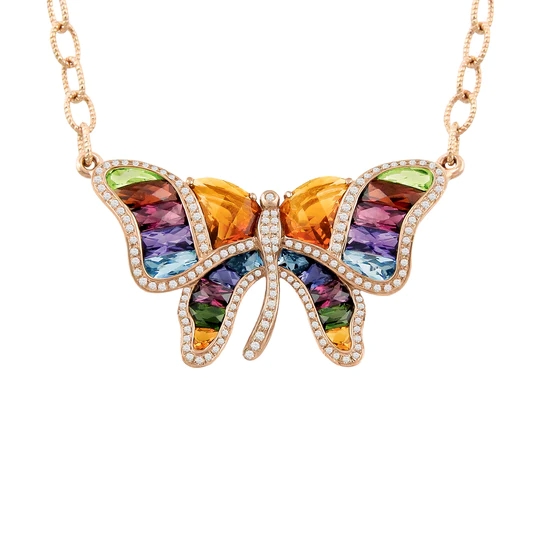 Madame Butterfly Multi Necklace II | Bellarri | Jewelry-Exposures International Gallery of Fine Art - Sedona AZ