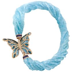 Madame Butterfly Blue Topaz Necklace II | Bellarri | Jewelry-Exposures International Gallery of Fine Art - Sedona AZ