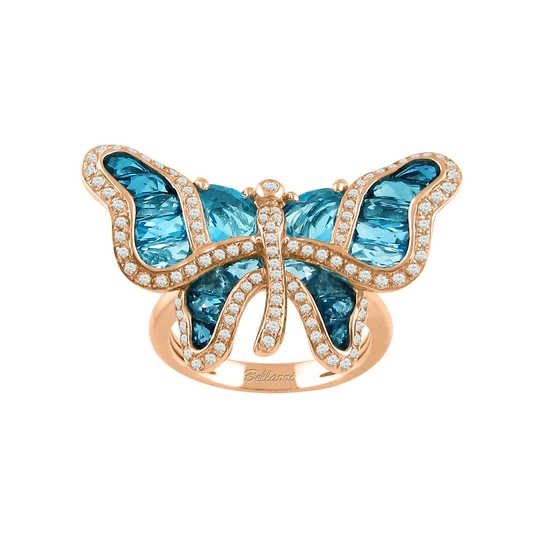 Madame Butterfly Blue Topaz Ring | Bellarri | Jewelry-Exposures International Gallery of Fine Art - Sedona AZ