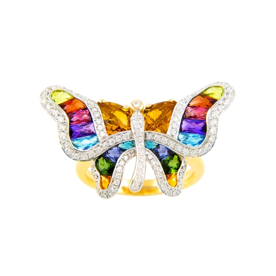 Madame Butterfly Multi Ring II | Bellarri | Jewelry-Exposures International Gallery of Fine Art - Sedona AZ