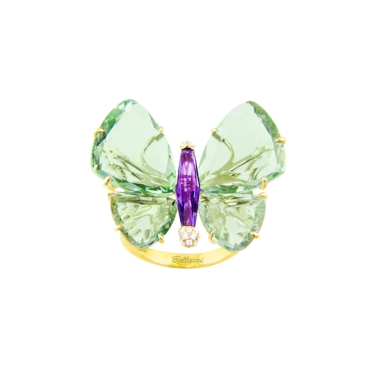 Madame Butterfly Prasiolite Ring | Bellarri | Jewelry-Exposures International Gallery of Fine Art - Sedona AZ