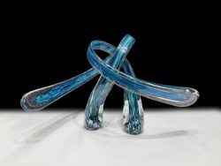 Painter's Embrace - Turq/Teal | Scott Hartley | Sculpture-Exposures International Gallery of Fine Art - Sedona AZ
