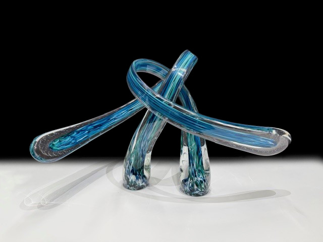 Painter's Embrace - Turq/Teal | Scott Hartley | Sculpture-Exposures International Gallery of Fine Art - Sedona AZ