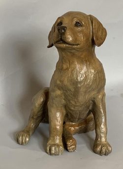 Small Lab Pup | Marianne Caroselli | Sculptures-Exposures International Gallery of Fine Art - Sedona AZ