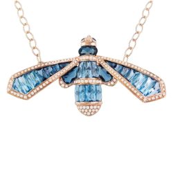 Queen Bee Blue Topaz Necklace II | Bellarri | Jewelry-Exposures International Gallery of Fine Art - Sedona AZ