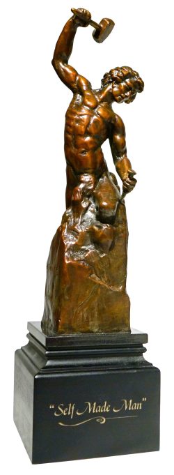Self Made Man Maquette - 14" | Bobbie Carlyle | Sculpture-Exposures International Gallery of Fine Art - Sedona AZ